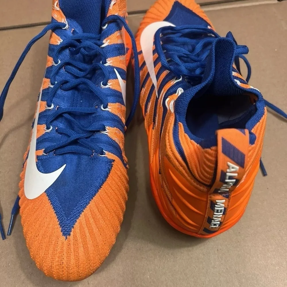 Nike Alpha Menace Elite Football Cleats 877141-418 – Orange/Blue – Men’s Size 15